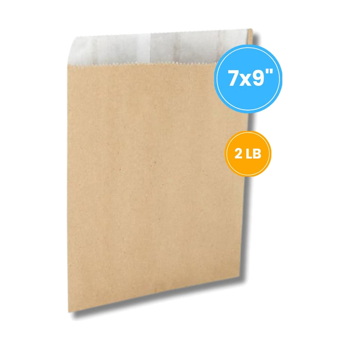 Brown Lined Bag 2lb 7x9 Inches, 5kg, case of 7 – kraft brown bags