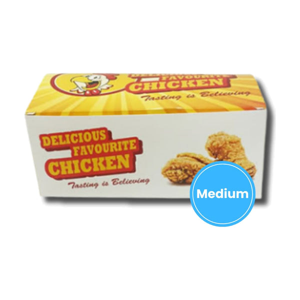 Chicken Box Snack (Medium), case of 300 – takeaway boxes