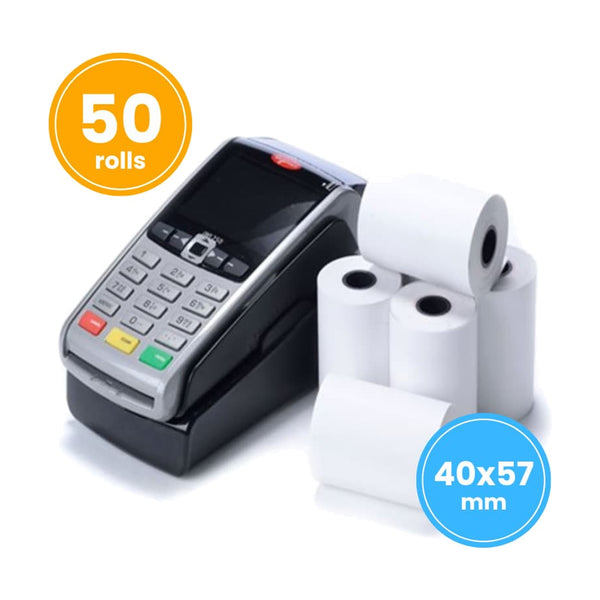 Credit Card Rolls 40x57mm, case of 40 – pOS & paper rolls