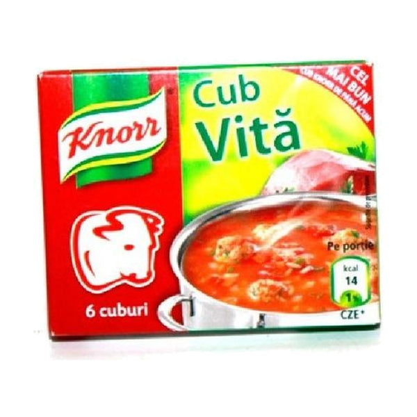 Knorr Beef Cube, 54g, case of 24 – soups & stocks from Romania