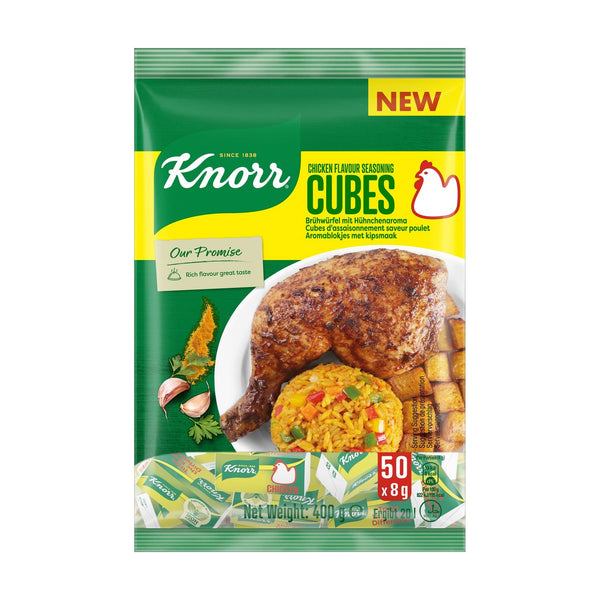 Knorr Bouillon Cubes Chicken, 400g, case of 17 – soups & stocks from Nigeria