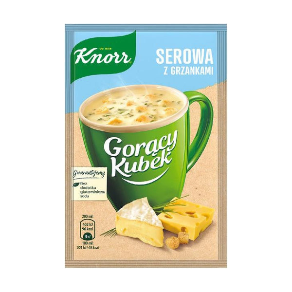 Knorr Cheese Soup with Crutons, 22g, case of 32 – cheese from Poland (chilled)