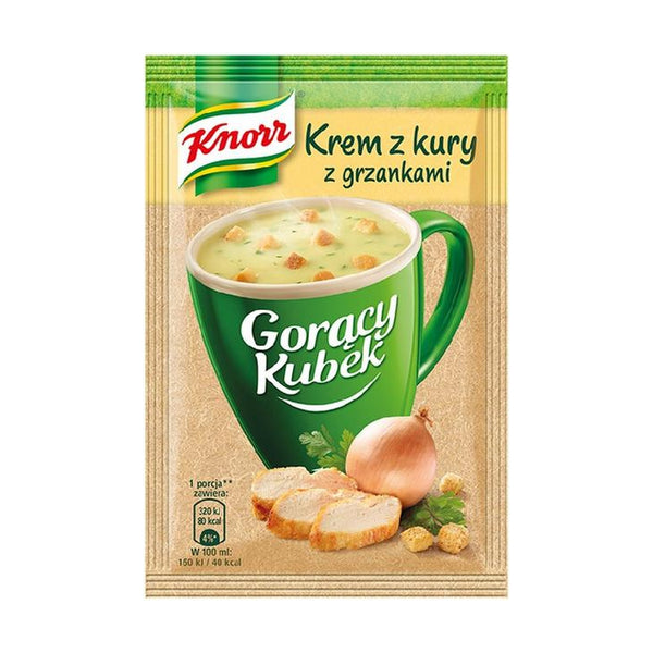 Knorr Curry Soup Cream with Mushrooms, 18g, case of 40 – soups & stocks from Poland