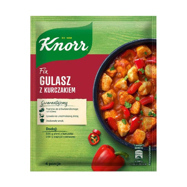 Knorr Fix for Chicken Stew, 52g, case of 21 – spice mixes & recipe blends from Poland