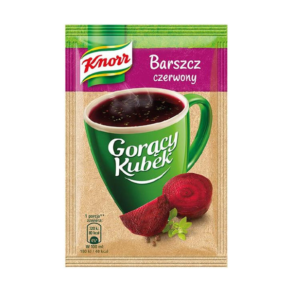 Knorr Goracy Kubek Red Borsch Soup, 14g, case of 48 – soups & stocks from Poland