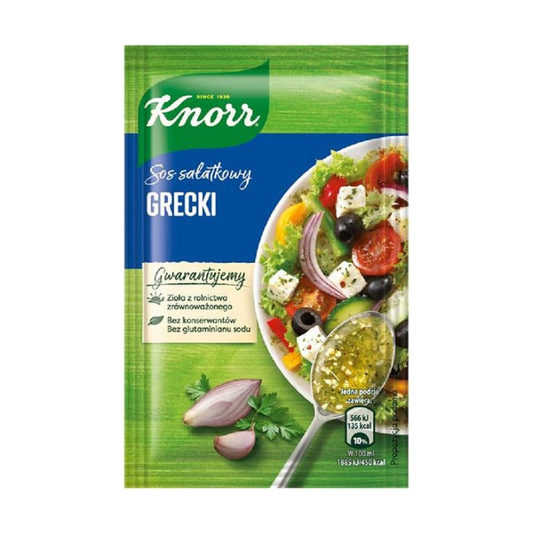 Knorr Greek Salad Sauce, 9g, case of 40 – sauces & condiments from Poland
