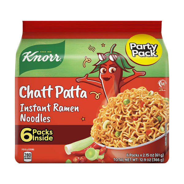 Knorr Instant Noodles Chatt Patta 6-Pack, 45g, case of 72 – noodle packets & multipacks from Pakistan