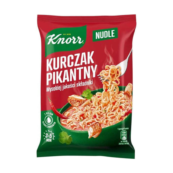 Knorr Nudle Soup with Spicy Chicken, 63g, case of 22 – soups & stocks from Poland