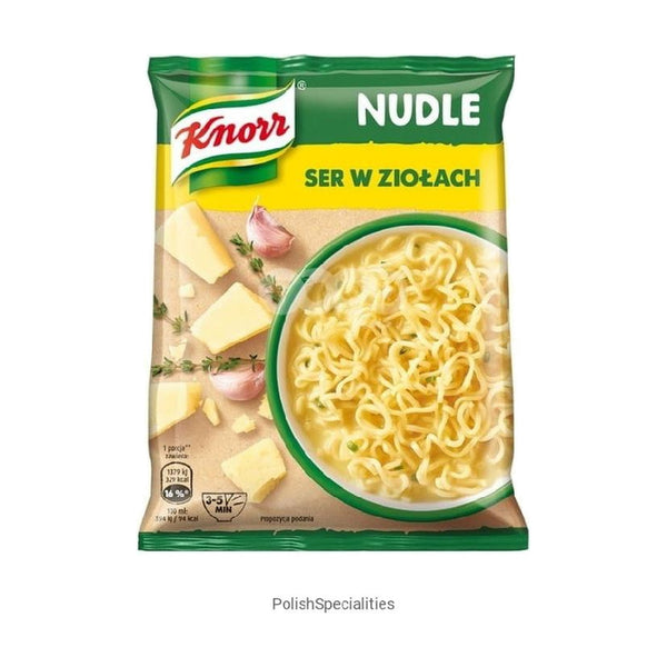 Knorr Soup Noodle Cheese in Herbs, 61g, case of 22 – soups & stocks from Poland