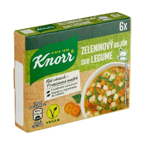Knorr Vegetable Cube, 54g, case of 24 – soups & stocks from Romania
