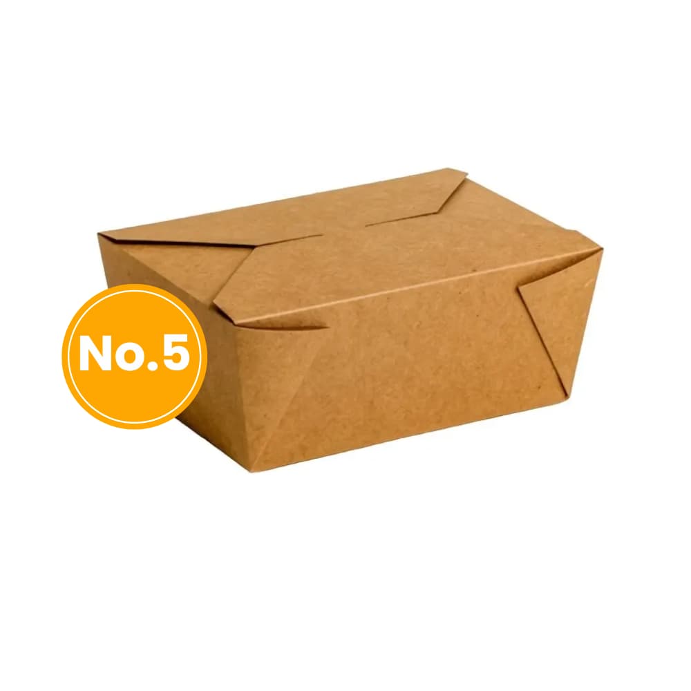 Kraft Bio Box No.5 (200pcs) – Packaging from Nimbus Distributions, trusted Packaging & Catering Wholesale Supplier.