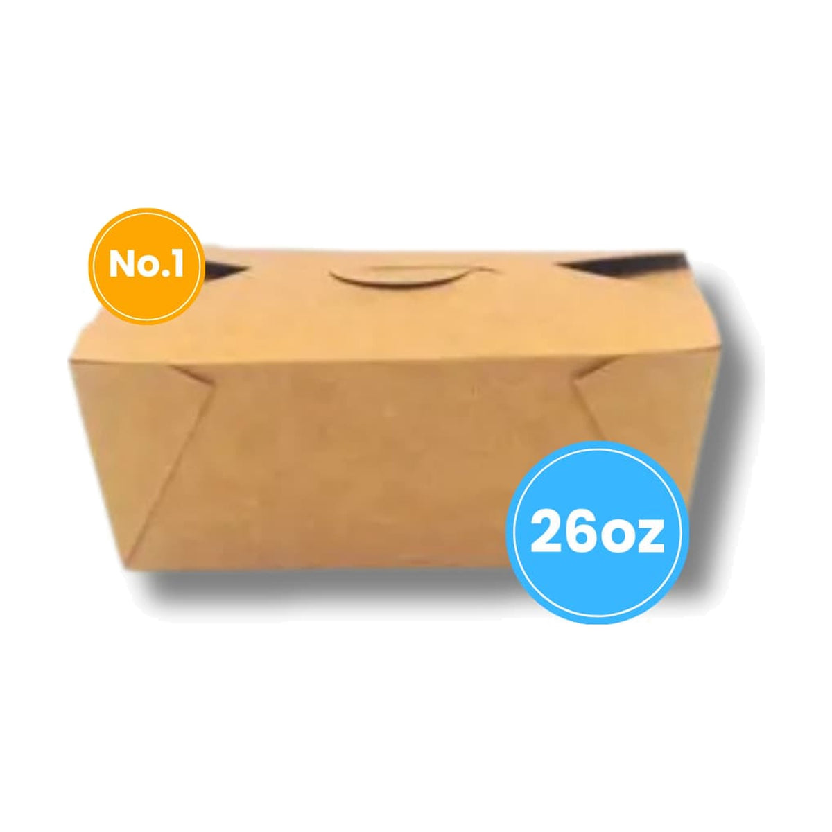Kraft Biobox No. 1 26oz, case of 400 – meal boxes