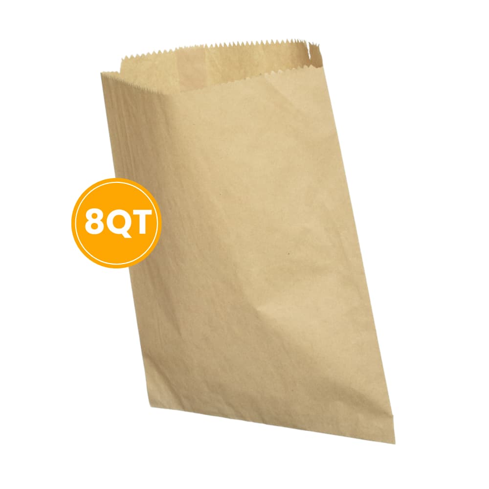 Kraft Brown Bags STN (8QT) – Packaging from Nimbus Distributions, trusted Packaging & Catering Wholesale Supplier.