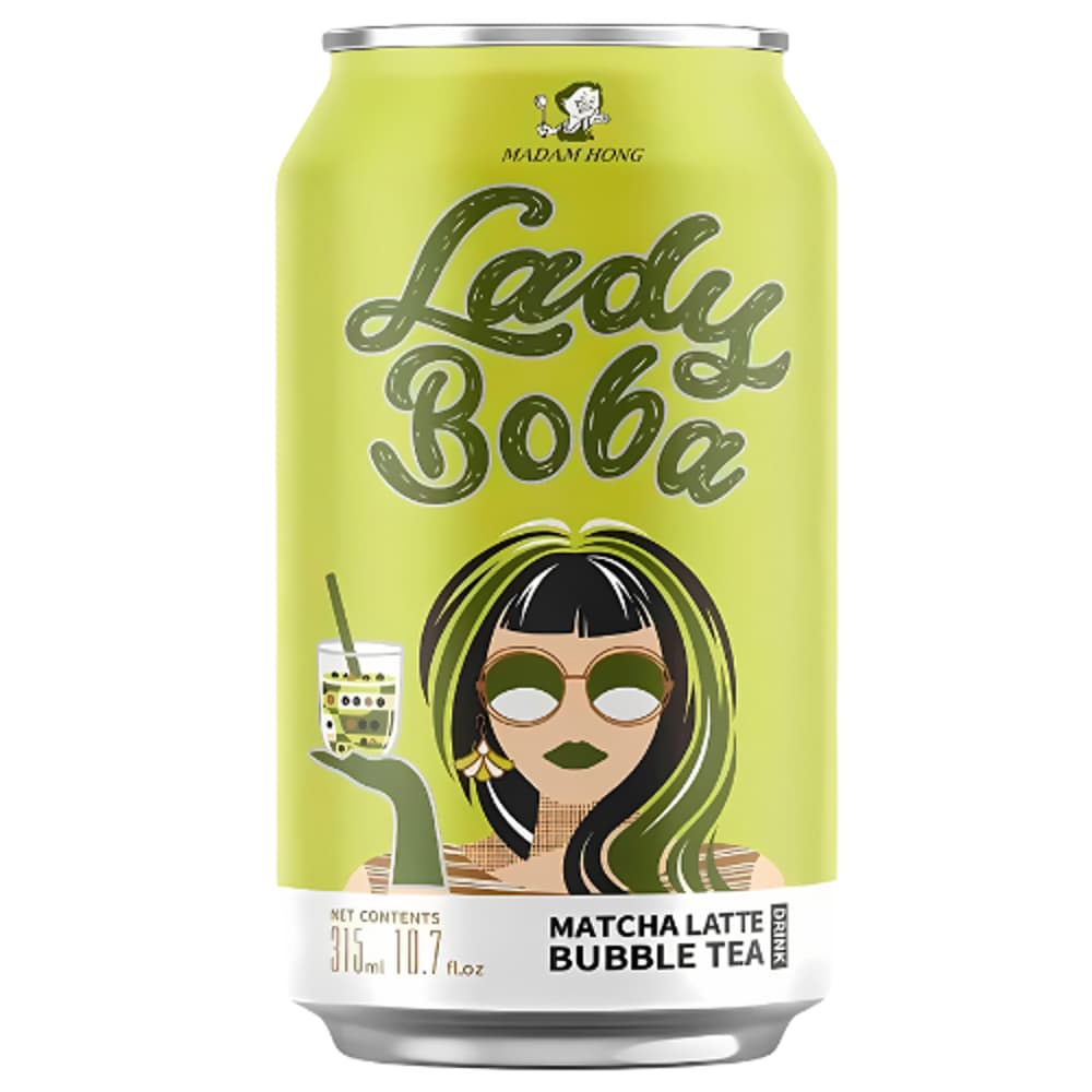 Lady Boba Milk Bubble Tea - Matcha (24x315ml) – Drink from Nimbus Distributions, trusted Drinks Wholesale Supplier.