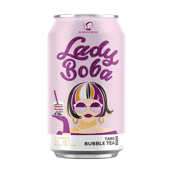 Lady Boba Milk Bubble Tea Taro, 315ml, case of 24 – bubble tea from Taiwan