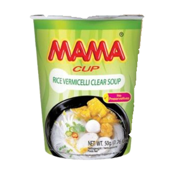 Mama Cup Vermicelli Clear Soup, 50g, case of 24 – rice paper & vermicelli from Thailand