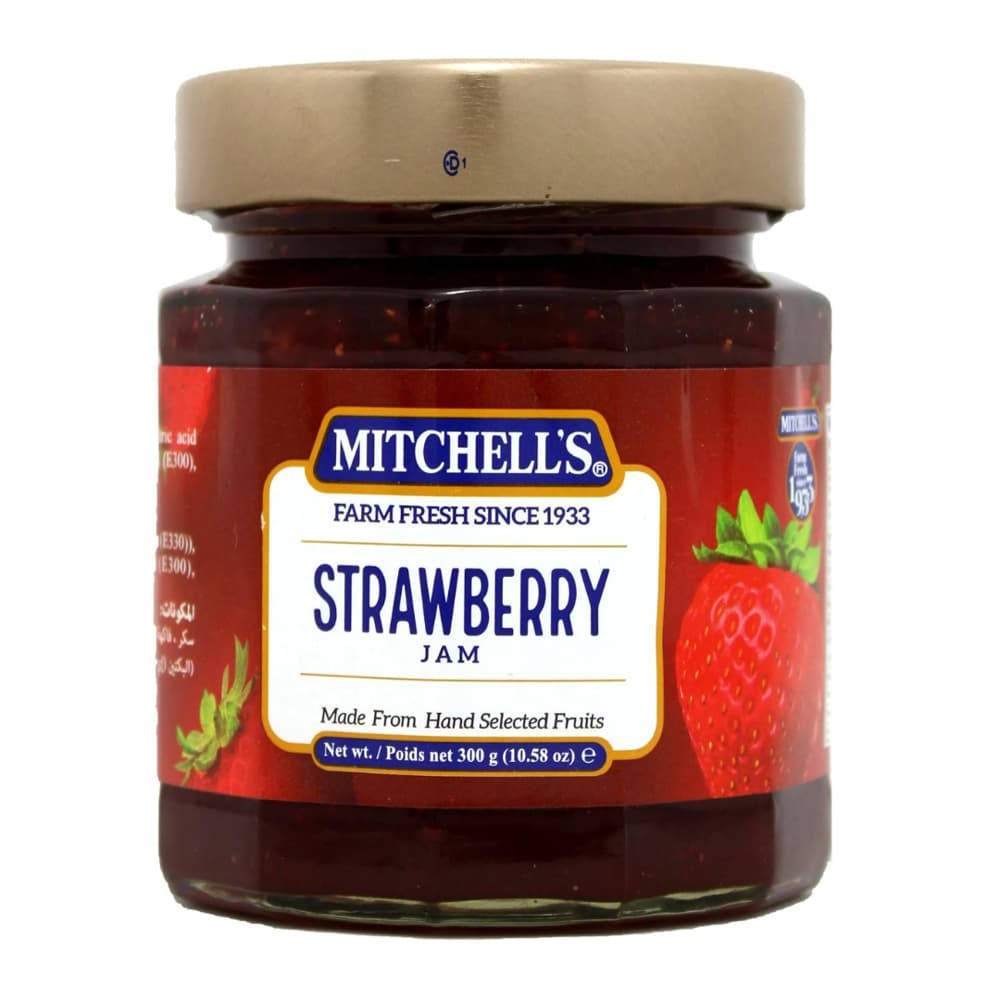 Mitchell's Strawberry Jam (12x300g) – Food from Nimbus Distributions, trusted Food Wholesale Supplier.