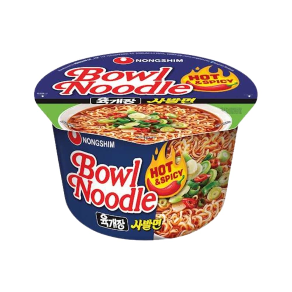 NONGSHIM Instant Bowl Noodle Hot & Spicy 12 X 100 GR – Food from Nimbus Distributions, trusted Food Wholesale Supplier.
