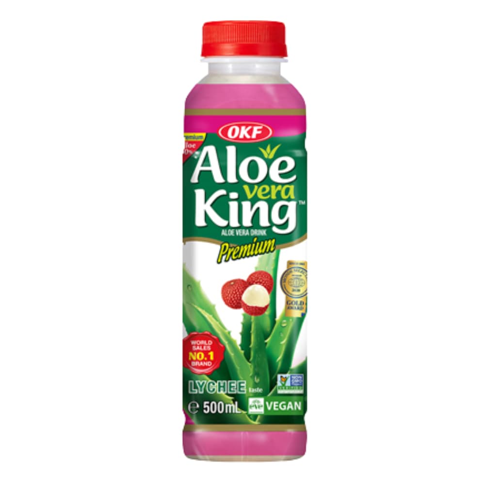 OKF Aloe Vera Drink Lychee 20x500ml – Drink from Nimbus Distributions, trusted Drinks Wholesale Supplier.