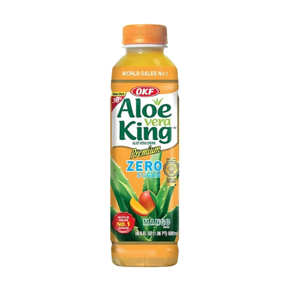 OKF Aloe Vera Drink Mango Sugar Free, 500ml, case of 20 – aloe vera drinks from South Korea