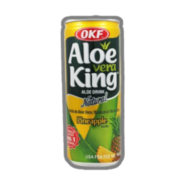 OKF Aloe-Vera King Pineapple, 240ml, case of 30 – aloe vera drinks