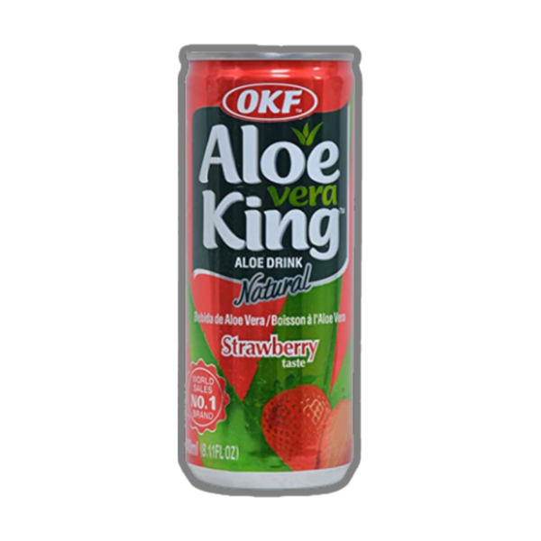 OKF Aloe-Vera King Strawberry, 240ml, case of 30 – aloe vera drinks