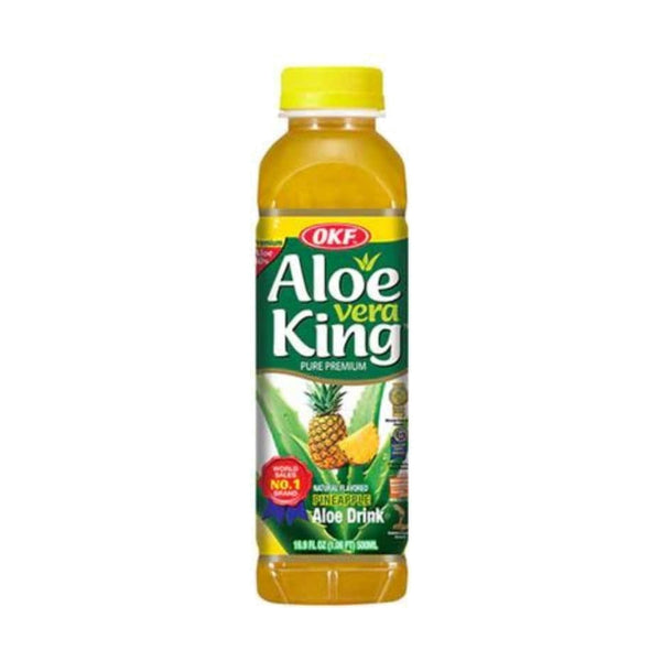 OKF Aloe Vera King Pineapple, 500ml, case of 20 – aloe vera drinks from Korea