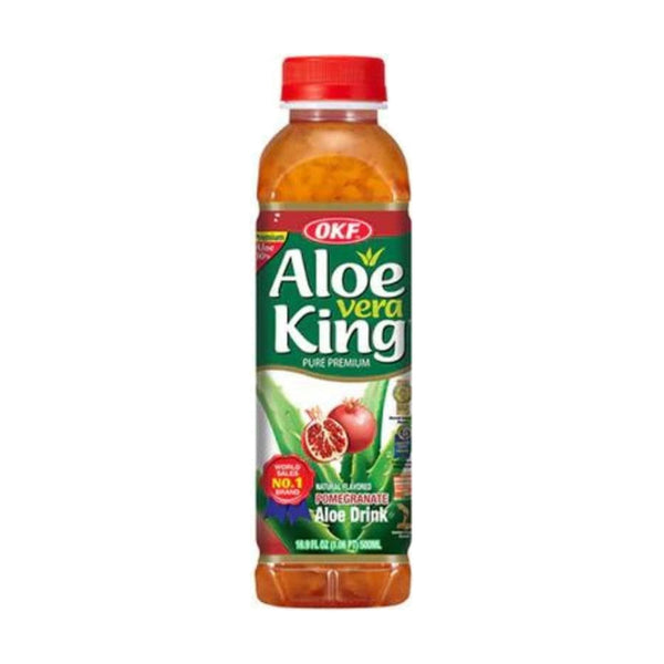 OKF Aloe Vera King Pomegranate, 500ml, case of 20 – aloe vera drinks from Korea