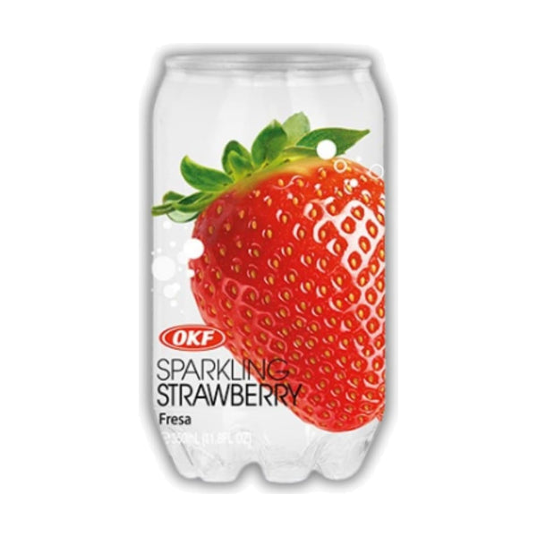 OKF Aloe-Vera King Sparkling Water Strawberry, 350ml, case of 24 – aloe vera drinks