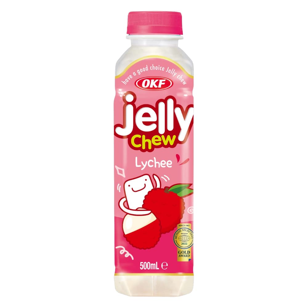OKF Jelly Chew Lychee (20x500ml) – Drink from Nimbus Distributions, trusted Drinks Wholesale Supplier.