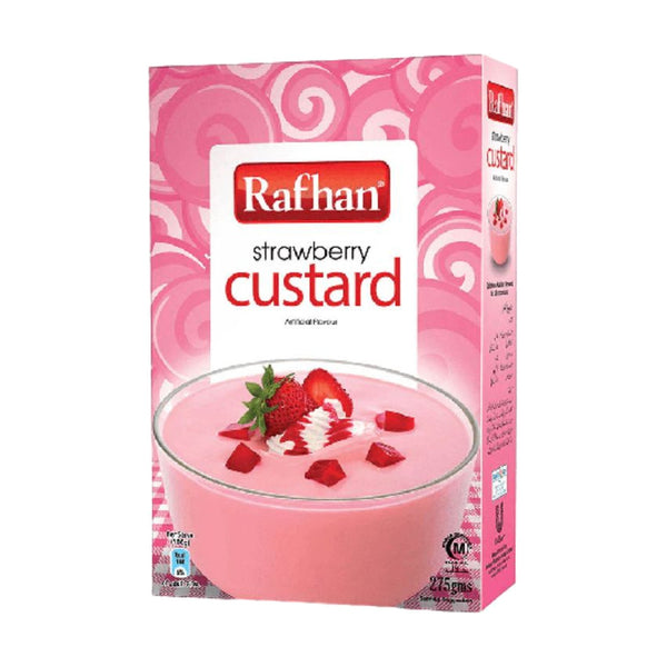 Rafhan Custard Strawberry, 275g, case of 36 – cakes & wafers from Pakistan