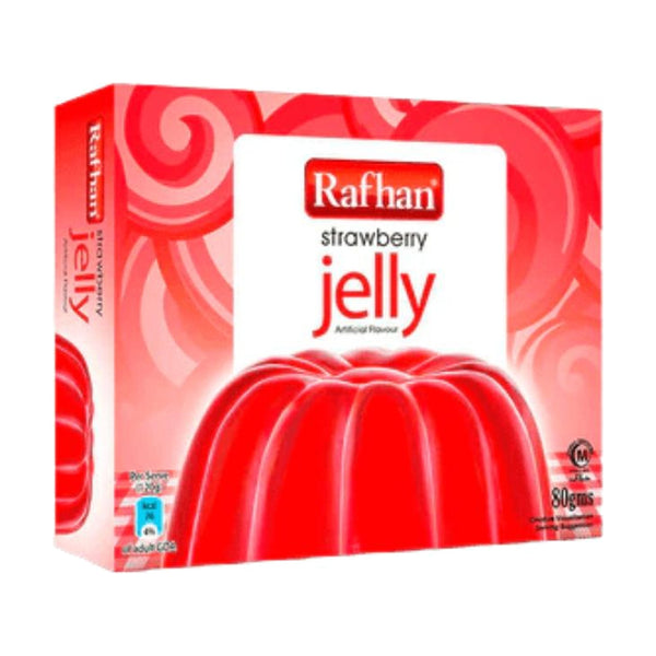 Rafhan Jelly Strawberry, 80g, case of 96 – jellies & confectionery