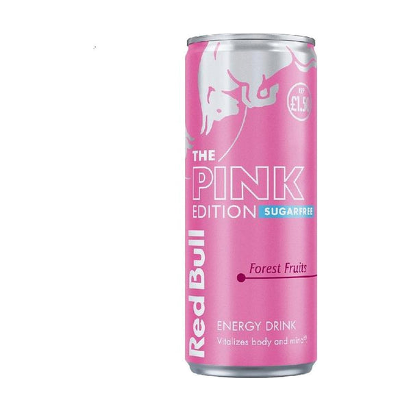 Red Bull Pink Forest Fruits, 250ml, case of 24 – energy drinks from Austria