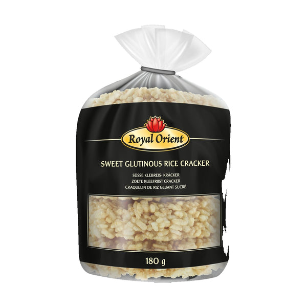 Royal Orient Glutinous Rice Crackers Sweet, 180g, case of 12 – seaweed & rice snacks from Indonesia