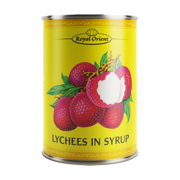 Royal Orient Lychees in Syrup, 567g, case of 24 – tinned & jarred fruit from China