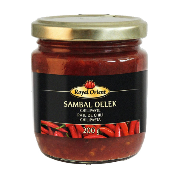 Royal Orient Sambal Oelek, 200g, case of 12 – chilli & hot sauces from Netherlands