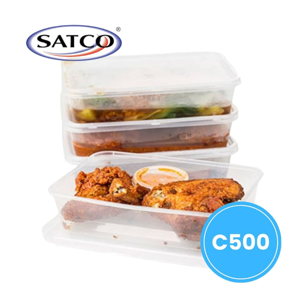 Satco C500 Container + Lids, case of 250 – plastic containers