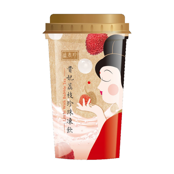 Sheng Xiang Zhen Lychee Jelly Drink with Bubbles, 275ml, case of 12 – bubble tea from Taiwan