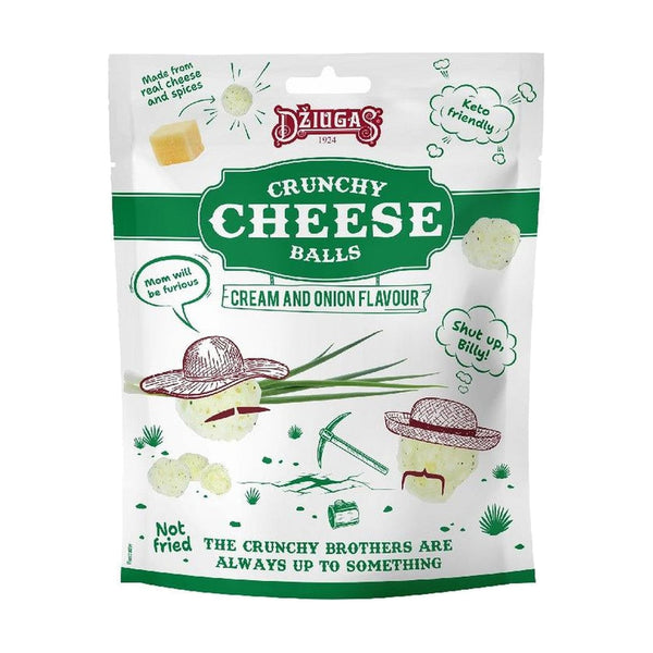 Zemaitijos Crunchy Cheese Cream & Onion, 40g, case of 10 – crisps & chips from Lithuania