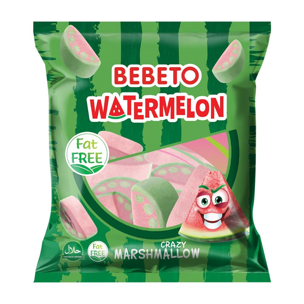 Bebeto Marshmallows Watermelon 4x12x60gm (H/Card) - Buy Online in Ireland