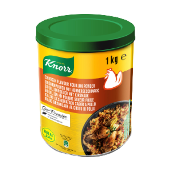 Knorr Chicken Bouillon Powder, 1kg, case of 6 – soups & stocks from Spain